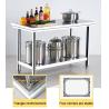 Buy cheap Silver Hotel Buffet Food Equipment Stainless Steel Work Table 1.2/1.5/1.8M for Kitchen from wholesalers
