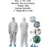 Buy cheap Non Woven Fabric Disposable Protective Clothing Lightweight 190g S - XL from wholesalers