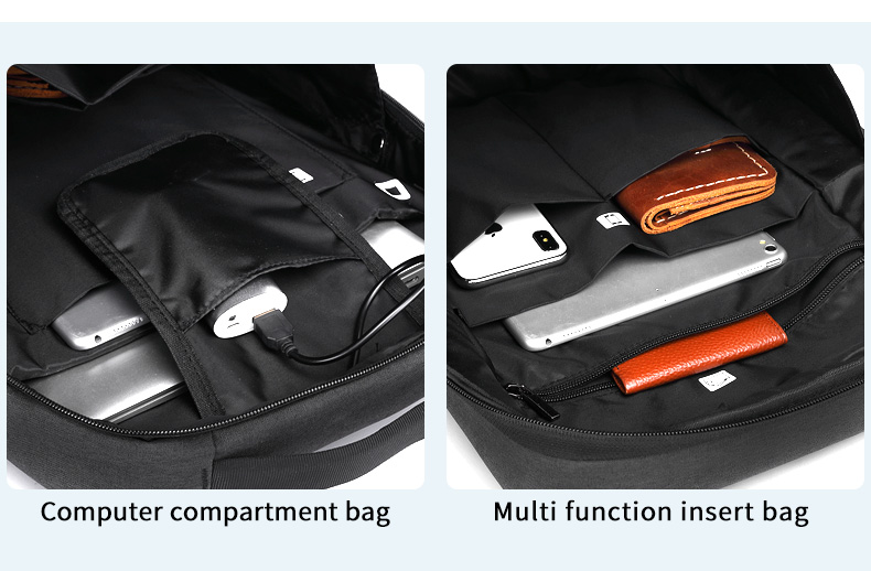 Factory wholesale custom logo new men 15.6-inch usb charging waterproof business Laptop Backpack