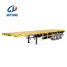 Buy cheap 20ft 40ft Container Transport Flat Bed Trailer 3 Axle Flatbed Semi Trailer Moving Shipping from wholesalers