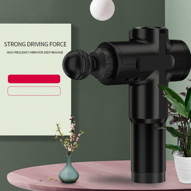 8.4V 1A Multipurpose Fascia Massage Gun 4 Heads For Full Body