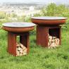 Buy cheap Modern Cooking Charcoal Barbecue Grill Corten Steel Outdoor Fire Bowl BBQ from wholesalers