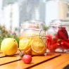Buy cheap Food Grade Glass Jam Jar Airtight Metal Clip Top For Storage / Preserving Honey from wholesalers
