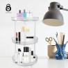 Buy cheap 3 Tier Transparent Easy to Assemble Turntable Lazy Susan Cosmetic Makeup Organizers from wholesalers