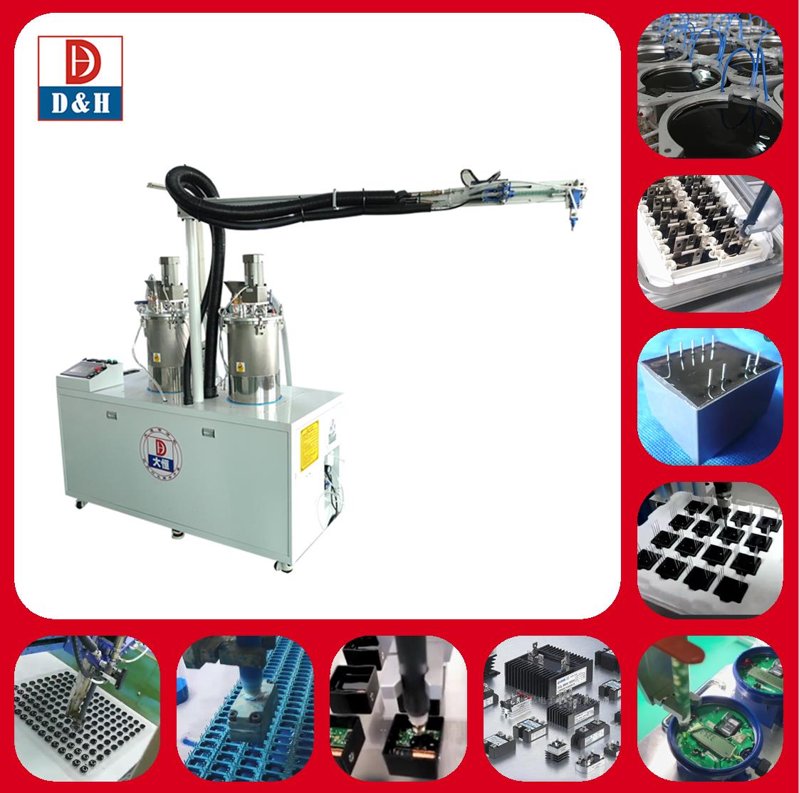 High Precision Industrial Adhesive Applicators Gluing Machine with Speed 0.5-12g