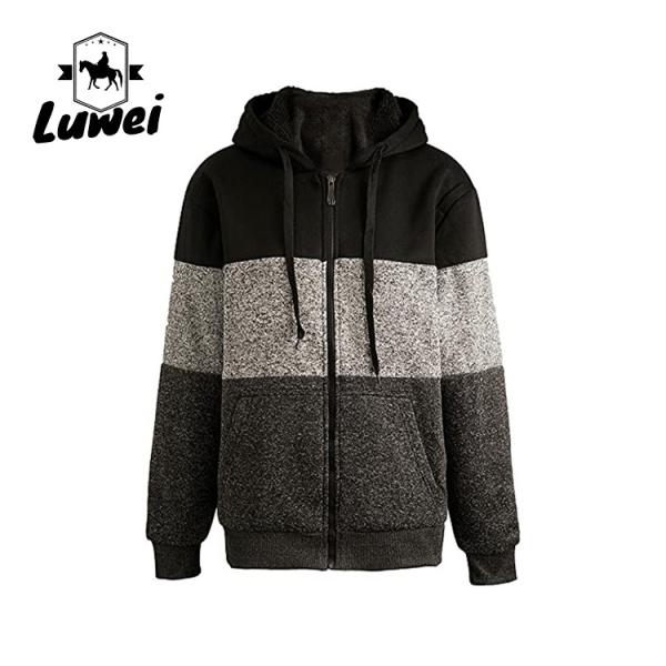 Streetwear Embroidered Heavy Cotton Logo Drawstring Soft Knitted Men's Hoodies &