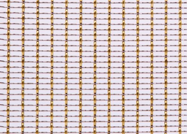 Buy cheap Brass Wire Decorative Woven Wire Mesh Woven Metal Mesh For Furniture 36m from wholesalers