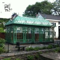 Buy cheap Iron Wedding Gazebo Sunrooms Glass Houses Green House Garden Sheds Large product