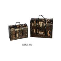 Buy cheap SENMIN Household Handmade L37 Antique Leather Trunk product