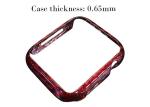 Shock Resistant Glossy Red Aramid Fiber Watch Case For Apple