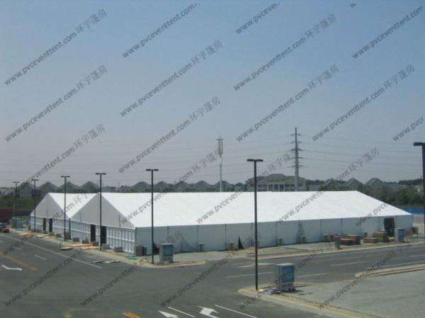 Buy cheap Aluminum Frame Outdoor Warehouse Storage Tent With Sandwich / ABS Sidewalls from wholesalers