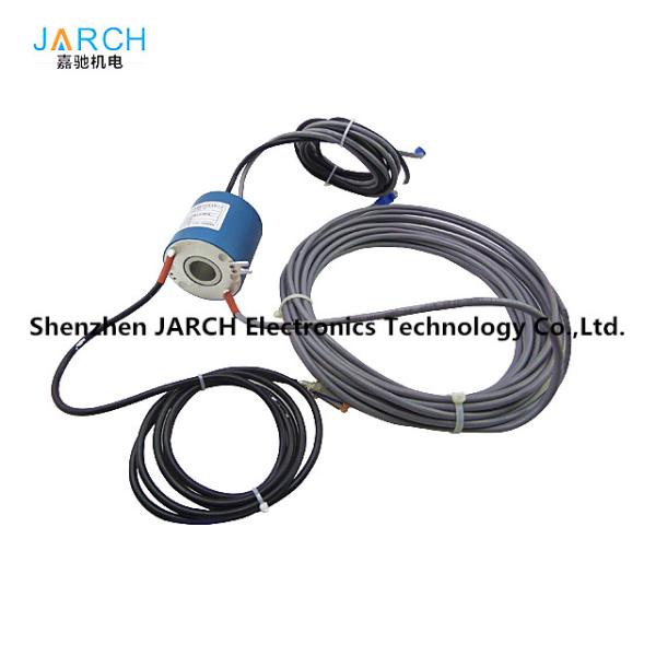 Quality RJ45 USB 2.0 Ethernet Slip Ring Signal Bore Size 12.7mm USB 3.0 through bore slip ring for sale