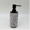 Buy cheap 7.6x11cm Brown Polyresin Bathroom Accessories Round Tumbler Bathroom Accessory White Net Print from wholesalers