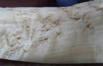 Poplar Natural Burl Sliced Cut Wood Veneer Sheets , Elm Burl Veneer