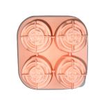 3D Rose Shaped Ice Cube Tray Silicone Mold Food Grade 9 Cavities