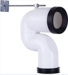 Plastic Toilet Drain Pipe No Scale Welding Assembly For Cistern Fittings