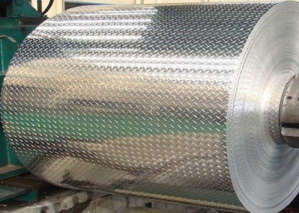 Buy cheap Non Slip Metal Tread Plate 5052 3003 5 Bars Embossed Aluminum Sheet Coil from wholesalers