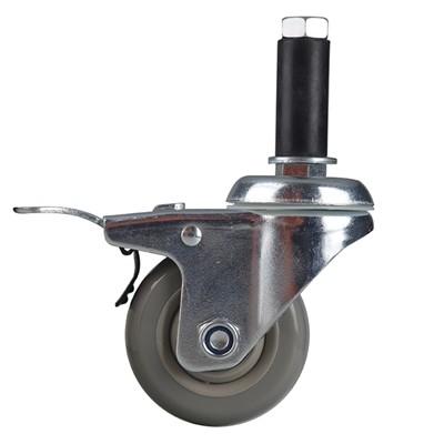 Buy cheap Stem Swivel M12 130KG PVC Caster Wheels With Brake Double Bearing from wholesalers