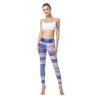 Buy cheap Multicolor Moisture Wicking Workout Patterned Yoga Pants Rainbow Color Polyester Spandex from wholesalers