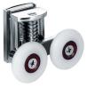 Buy cheap Shower Room Metal Sliding Door Rollers anti rust With Double 22-26mm Wheels from wholesalers