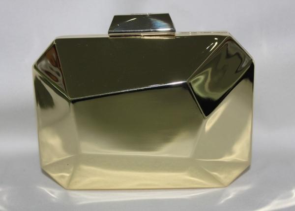 Buy cheap Europe Style Metallic Clutch Bag Handmade Dinner Package Bronze Color from wholesalers