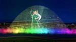 Large Amusement Park Water Screen Projection Stainless Steel 304 316 Material