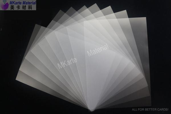 Buy cheap 0.06mm Pvc Card Material Coated Overlay Film Digital Print / Offset Print from wholesalers