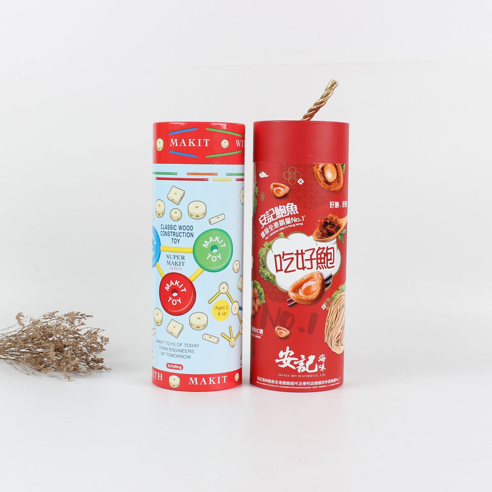Reusable Leakproof Cardboard Cylinder Packaging , Ultraportable Eco Tube Packaging