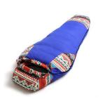 Colored Waterproof Sleeping Bag 1600g Lightweight Duck Down Filling For Winter