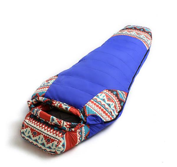Buy cheap Colored Waterproof Sleeping Bag 1600g Lightweight Duck Down Filling For Winter from wholesalers