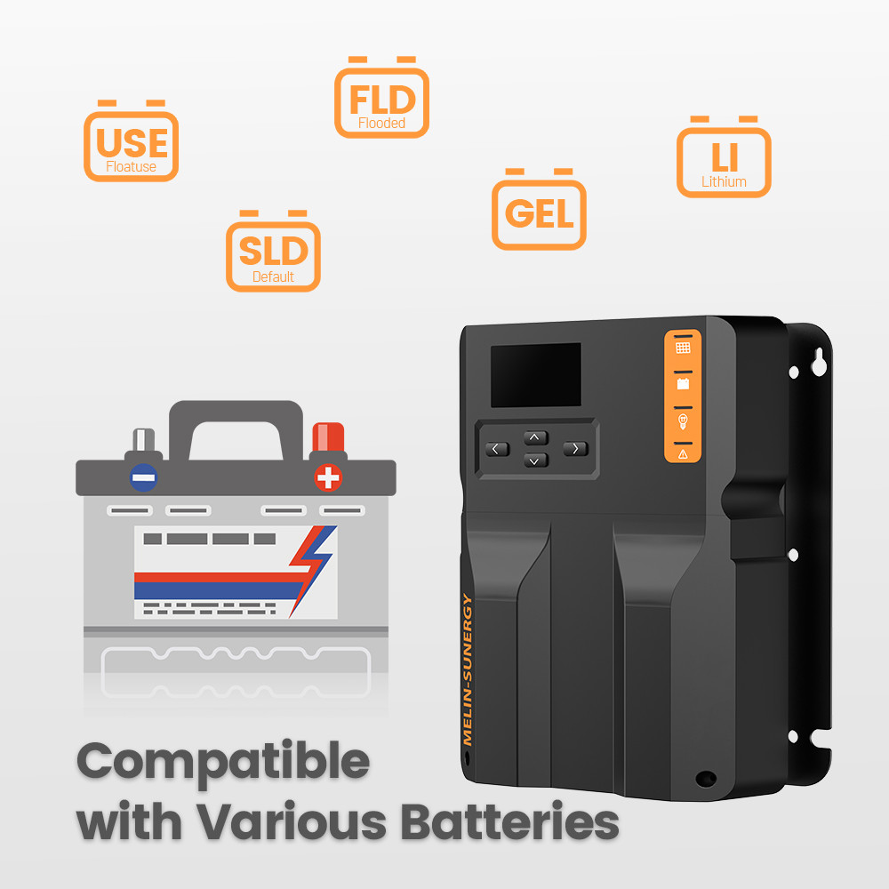 40 Amp Lifepo4 MPPT Solar Charge Controller 150V Solar Panel Charge Controller