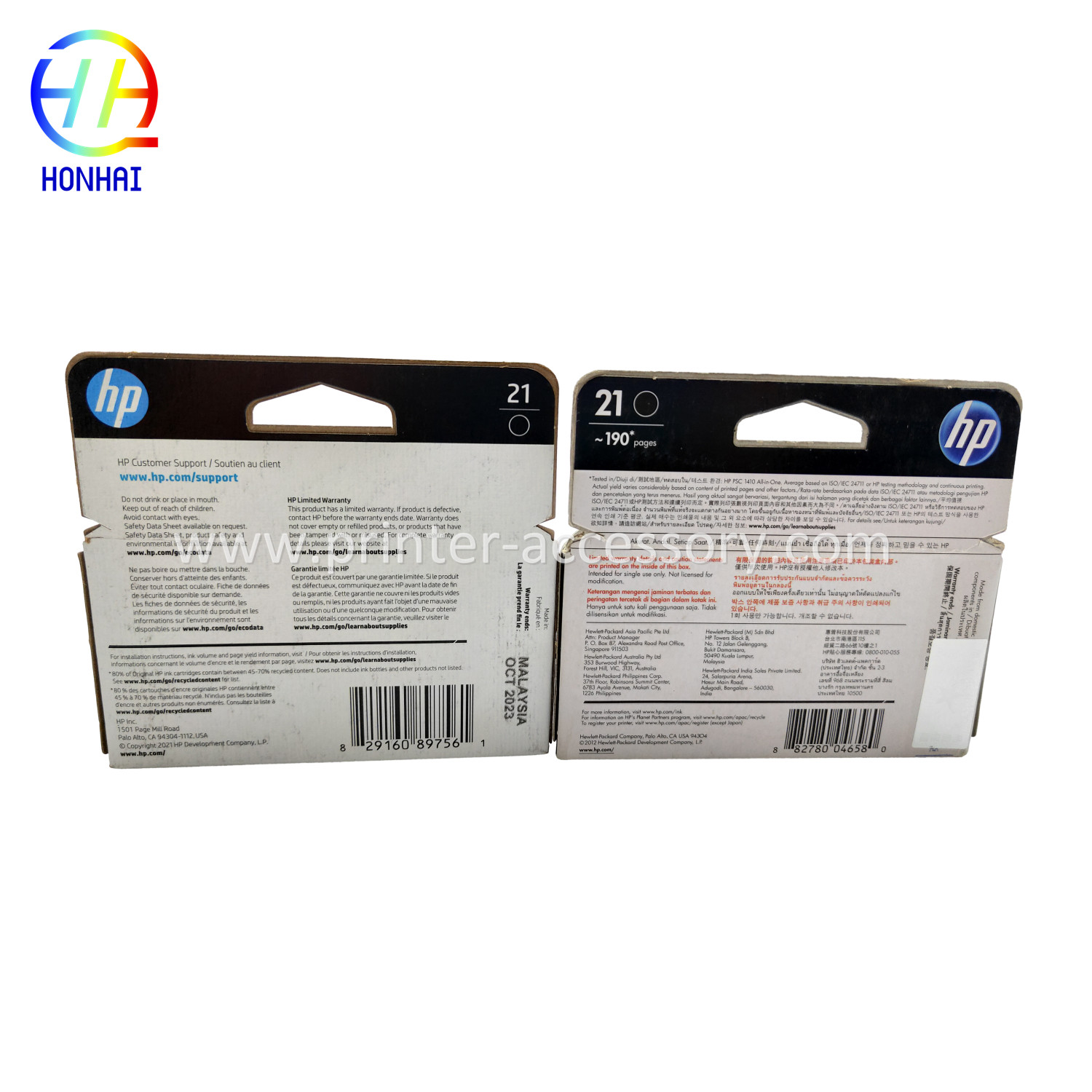 Ink Cartridge For HP 21 Black C9351AA Printer Parts