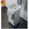 Buy cheap Sanitary Modern Bathroom Pedestal Sink Acrylic Solid Surface Material from wholesalers