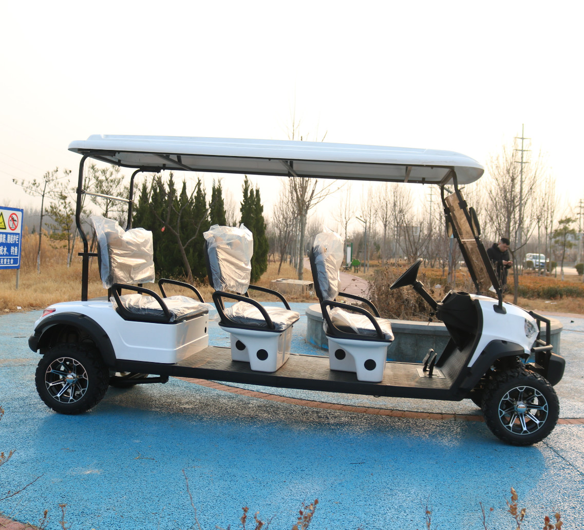 72 Volt Lithium Powered Lifted Golf Cart Brand New Standard 6 Seater Golf Cart Accessories