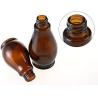 Buy cheap 100ml Amber Glass Travel Bottles Cosmetic Cream Pump Bottle Dispenser Container from wholesalers