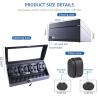 Buy cheap Watch Winder, XTELARY Luxury 4 Motor Quad Watch Winders for Automatic Watches Safe & Wooden Display Box Case 8+9 Storage from wholesalers