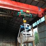 3T 5T 10T Single Girder Overhead Crane , Grab Bridge Crane Strong Bearing