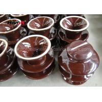 Buy cheap Professional High Voltage Ceramic Insulators Brown / Grey Color Porcelain C-120 product