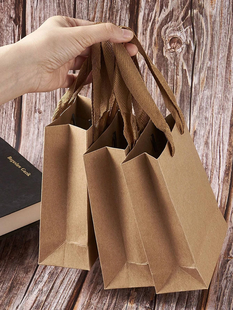 Customized Logo Paper Gift Bags Twisted Handle All Occasion Shoe / Clothing Packaging
