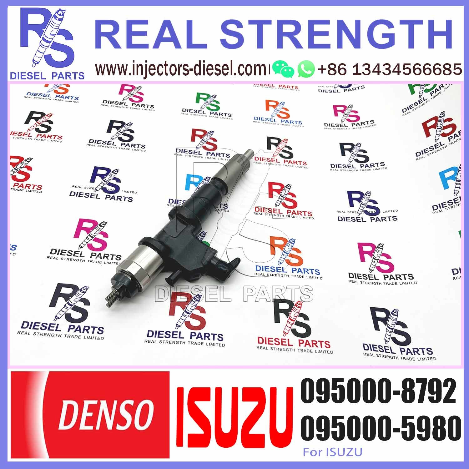 Common Rail Fuel Injector 095000-8790 095000-8791 095000-8792 095000-8793 8-98140249-3 For ISUZU 6UZ1