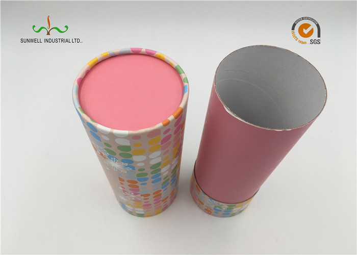 OEM Food Grade Cardboard Cylinder Tubes , Promotion Paper Tube Packaging
