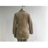 Buy cheap Flaxen Corduroy Wadded Double Breasted Coat , Long Womens Cotton Jacket from wholesalers