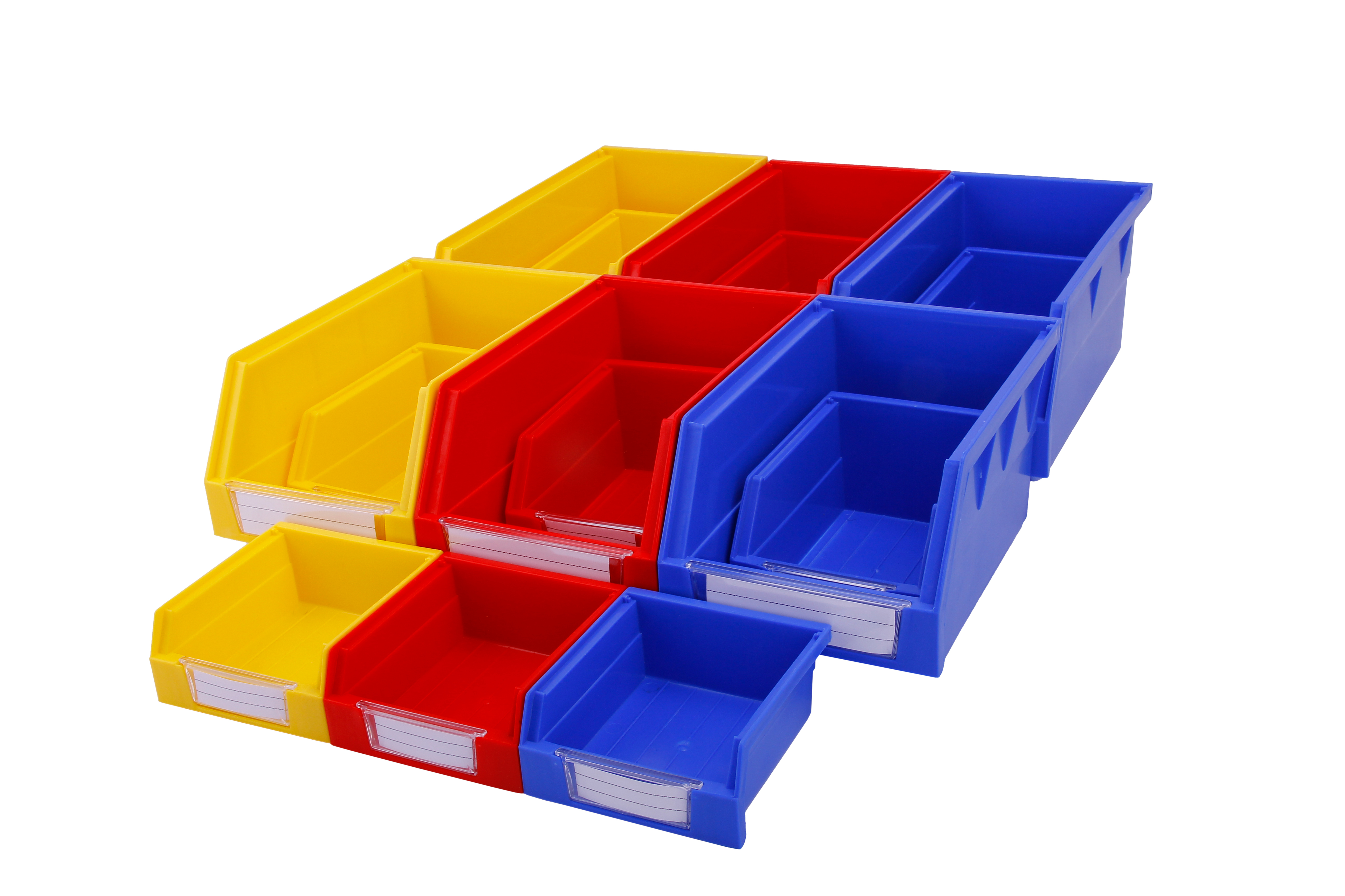 Small PP Spare Parts and Tools Storage Solid Box Hanging Bins with Customized Logo