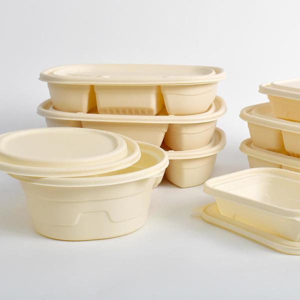 Buy cheap Custom Disposable Cornstarch Lunch Box Restaurant Tableware Dinner Packaging Corn Starch Boxes Food Container from wholesalers