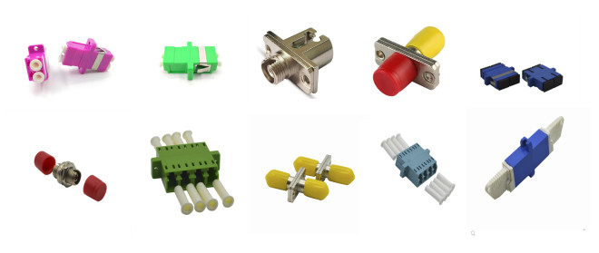 Metal Fiber Optic Adapter , SC Duplex Adapter For Telecommunication Networks