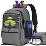 Versatile Tennis Racket Bags Holds 2 Rackets With Insulated Pocket Ventilated