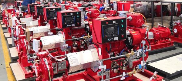 Diesel Engine End Suction Fire Pump Set Fire Fighting 5 00GPM138PSI UL FM NFPA