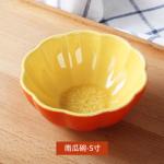 Creative Hand Painted Baking Ceramic Bowl , Watermelon Pattern Porcelain Ice