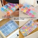 Girds Clear Plastic Organizer Box Storage For Washi Tape Tackle Box Jewelry