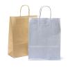 Buy cheap Customized logo silver hot-stamping logo luxury paper gift bags wholesale,paper bag printing with silk handle and from wholesalers
